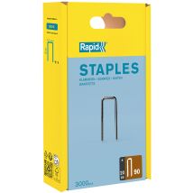 Boite Polypro De 3000 Agrafes N°90 L.20 Mm Galva - Rapid - Bricoman