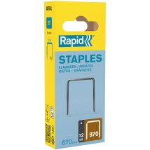 Boite De 672 Agrafes N°970 L.12 Mm Galva - Rapid