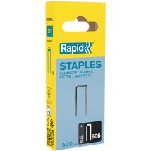 Boite De 600 Agrafes N°606 L.18 Mm Galva - Rapid
