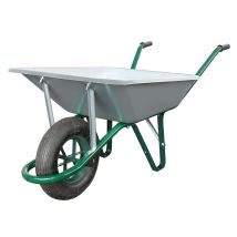 Brouette Polyvalente 100l Galvanisee Roue Gonflable