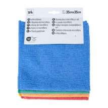 Chiffons Microfibres Toutes Surfaces 35 X 35 Cm Lot De 4 - Bricoman