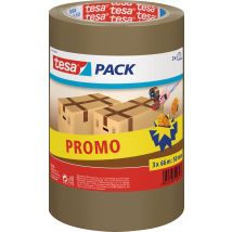 Lot De 3 Rouleaux D'Adhésifs D'Emballage L.50 Mm X L.66 M Havana - Tesa