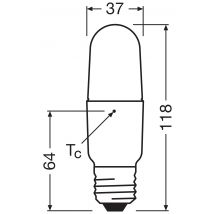 Ampoule Led E27 Stick 4000k - Osram - Bricoman