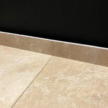 Lot 10 Plinthes Travertin 8x40,6x1,2cm