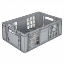 Bac De Manutention Euronorm 40 L 60 X 40 X H.20 Cm Parois Ajourées