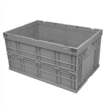 Bac De Manutention Euronorm 60 L 59,4 X 39,6 X H.34,1 Cm Parois Pleines Pliables - Tecnomat