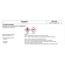 Bouteille Vide D’oxygène 2,2 M³ Rollerflam S11 - Air Liquide France