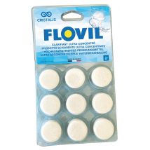 Clarifiant Piscine Pastilles De 11g Tablette De 9 Pastilles Flovil