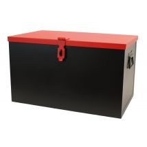 Coffre De Chantier 60 X 35 X 35 Cm Couleur Rouge/noir - Snor