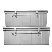 Cantines Métal 95l Et 130l Couleur Aluminium - Snor (lot De 2)