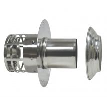 Prise D'Air Murale Pour Poêle À Pellets Diam.60 Mm