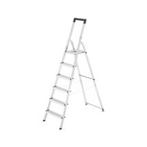 Escabeau Domestique Pliable En Aluminium 6 Marches Ultra Léger Hailo L40 - Bricoman
