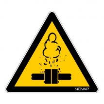 Panneau Danger Vapeurs Chaude - Rigide Triangle 100mm - 4180137 - Bricoman