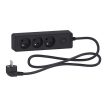 Rallonge Multiprise On/off Schneider St9331b 3 Prises - 2p+t - 1,5 M - Anthracite - Bricoman