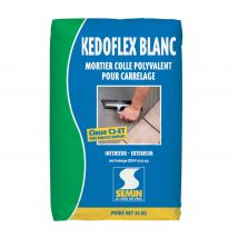 Mortier Colle Polyvalent Pour Carrelage Kedoflex Blanc Semin, Intérieur/extérieur, Sac De 25 Kg - Bricoman