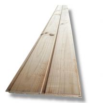 Pack De 10 Lattes De Bardage À Rainure Et Languette En Bois De Pin Naturel 1x10x240 Cm (2.40 M2) - Bricoman