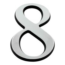 Chiffre 8 Argent Hauteur 60mm - 4622910 - Bricoman