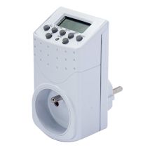 Programmateur Digital Avec Prise Fr - 140 Programmes - 2000w - Blanc - Chacon - Tecnomat