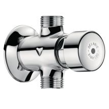 Robinet Temporise Delabie Tempostop Pour Urinoir 15x21 Droit Pour Raccordement En Ligne Ref : 777000 - Bricoman