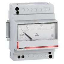 Ampèremètre Analogique Modulaire Branchement Direct Courant Alternatif Ou Continu - 0a À 30a - 4 Modules - Bricoman