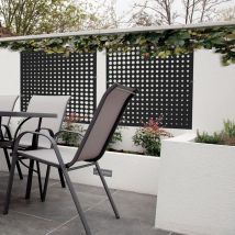 Panneau Décoratif Moon Anthracite - 1 M Carré En Résine Polypropylène - Fixé Au Mur - Bricoman