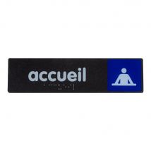 Plaque De Porte Accueil - Braille - 170x45mm - 4038834 - Bricoman