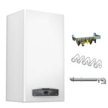 Ariston Cares One 24kw – Chaudière À Condensation Connectée 24kw – Économies D'Énergie & Kit D'Installation - Bricoman