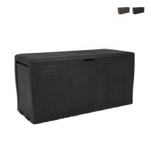 Coffre De Jardin En Rotin Avec Roues Samoa Keter - Bricoman