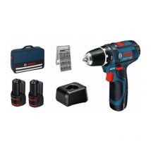 Perceuse Sans Fil 12v Gsr 12v-15 + 2 Batt 2ah + 25 Accessoires Bosch Professional - Bricoman