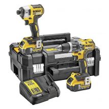 Pack 18v Perceuse À Percussion Dcd796 Et Visseuse À Chocs Dcf887 (2x5,0 Ah) - Dewalt Dck266p2t - Bricoman