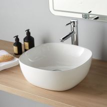 Vasque À Poser Vienne 40.5 Cm- Blanc Brillant En Céramique - Bricoman
