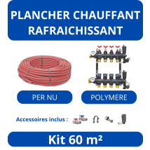 Kit Plancher Chauffant 60 M²-tube Per - Collecteur Polymere - Bricoman
