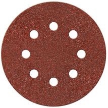 Disque Auto-agrippant - Scid - Diamètre 125 Mm - 8 Trous - Grain 180 - Vendu Par 10 - Bricoman