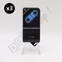 Lot De 3 Télécommandes Noires Faac Tm2 433 Ds - Réf 7873892 – 2 Canaux, 433,92 Mhz + 1 Porte-clés Domobip Offert - Bricoman
