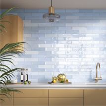 Carrelage Mural Intérieur/exterieur. Grès Cérame Zellige Artic 7x28cm - Bricoman
