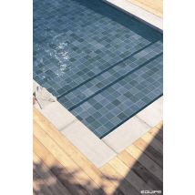 Carrelage Extérieur Piscine Carré Bleu Brillant 15x15 Cm Spa&pools Colonial Blue - Bricoman