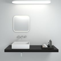 Vasque Carrée À Poser Blanc Mat - Boma - Bricoman