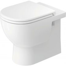 Duravit D-code Wc Sur Pied Back To Wall, À Fond Creux, Rimless, 370x570x400mm, Blanc Brillant, 2037090000 - Bricoman