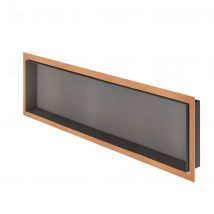 Niche Sans Carrelage Aluminium 30x120 Cm Design-niche Schluter - Tsda - Alu Structurée Anthracite Foncé - Bricoman