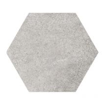 Carrelage Sol / Mur Hexagonal Effet Ciment Gris 17,5x20 Cm Hexatile Cement Grey - Bricoman