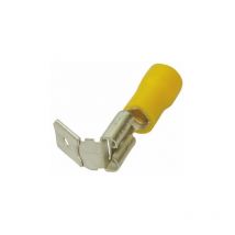 Cosse Mâle/femelle Pour Languette 6.35 X 0.8 Mm - Section Du Câbe De 4 À 6 Mm - Jaune - Bricoman