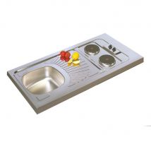 Recouvrement Inox 2 Plaques Électriques Inox 18/10 - Bricoman