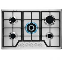Electrolux Kgs7536sx Noir, Acier Inoxydable Intégré 75 Cm Gaz 5 Brûleurs - Bricoman