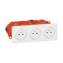 Triple Prise Affleurante 2p+t Dooxie - Blanc Legrand - Bricoman