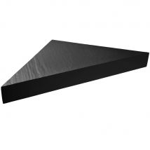 Banc D'Angle Pour Douche En Résine Imitation Ardoise - Coloris Noir - Bricoman