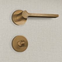 Poignée De Porte Design À Condamnation Finition Aspect Bronze Stella - Katchmee - Bricoman