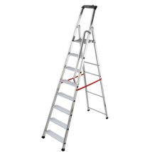 Escabeau Professionnel Pliable En Aluminium 8 Marches Larges Hailo Alu Pro - Bricoman