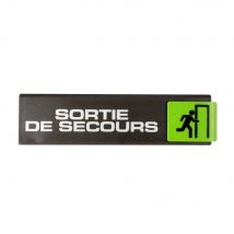 Plaque De Porte Sortie De Secours - Europe Design 175x45mm - 4261263 - Bricoman