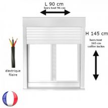 Fenêtre Pvc Avec Volet Roulant Électrique H 145 X L 90 Cm 2 Vantaux Pour Pose En Neuf - Bricoman