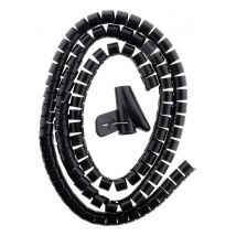 Gaine Range Câble Ø20mm 1,5m - Noir - Zenitech - Bricoman